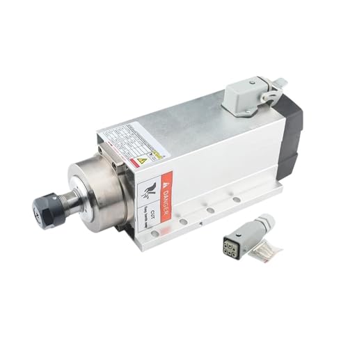 2,2 kW quadratischer luftgekühlter Spindelmotor ER20 220 V 380 V 400 Hz 24000 U/min mit Montageflansch(2.2kw ER20 220V) von INOJIKGV