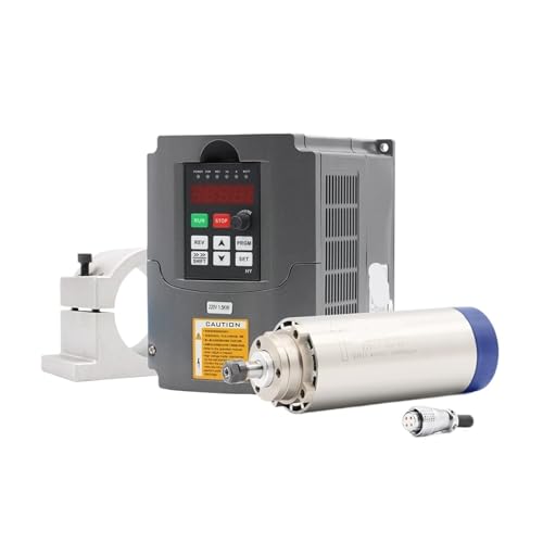 220 V 1,5 KW ER11 luftgekühlter Spindelmotor 80 mm luftgekühlt 4 Lager 220 V 1,5 kw VFD-Wechselrichter und 80 mm Halterung(220v) von INOJIKGV