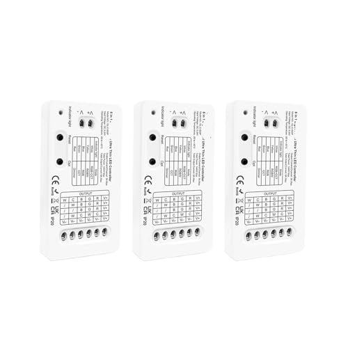 3.0 DC5-24V Pro 5 in 1 Mini-LED-Controller RCT/RGBW/RGB/CCT/Dimmer(3A Per Channel,3PCS Mini 5 in 1) von INOJIKGV