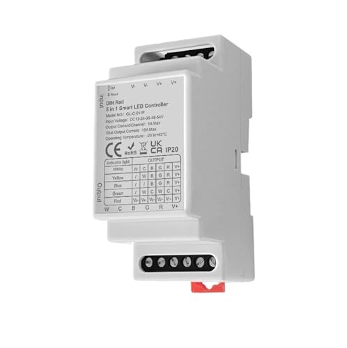 3.0 DIN-Schiene 5 in 1 LED-Controller DC 12V 24V 36V 48V 54V Dimmer(LED Controller) von INOJIKGV