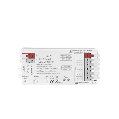 3.0 LED-Controller Pro Plus 3 Modi in 1 RCT RGBW RGB DC 12-48 V 15 A Max PWM-Dimmen 3.0 LED-Controller Pro Plus 3 Modi in 1 RCT RGBW RGB DC 12-48 V 15 A Max PWM-Dimmen von INOJIKGV