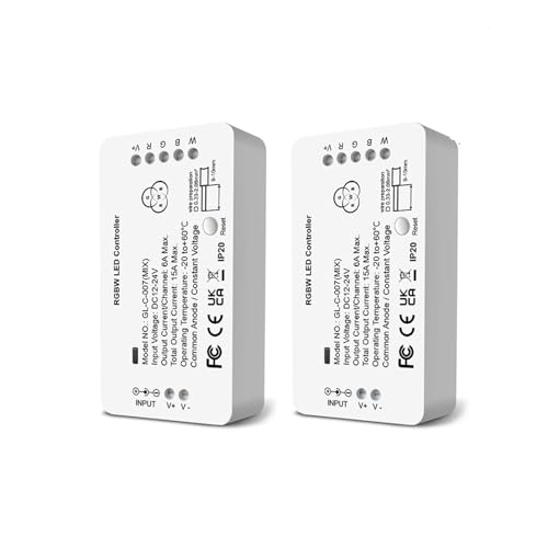 Controller RGB+CCT Farbe DC12-24V Verwendung mit Hub(2PCS RGBCCT Mix) von INOJIKGV