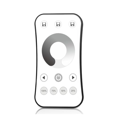DIM-Controller dimmbare Touch-Fernbedienung geeignet for einfarbige LED-Lichtstreifen DC12V 24V 36V maximal 360W(1 Zone A CR2032) von INOJIKGV