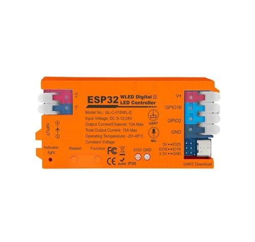 ESP32 WLED LED Controller Mikrofon Musik DIY Dynamischer Modus UART WS2811 WS2812 SK6812 von INOJIKGV