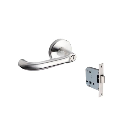 Edelstahl-Türschloss mit Schlüssel, geräuschloser Türgriff, for den Heimgebrauch(8818-with key) von INOJIKGV