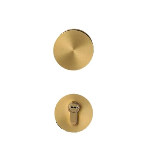 Geräuschloser Türschlossgriff aus massivem Messing(8550BK FlatHead Lock) von INOJIKGV