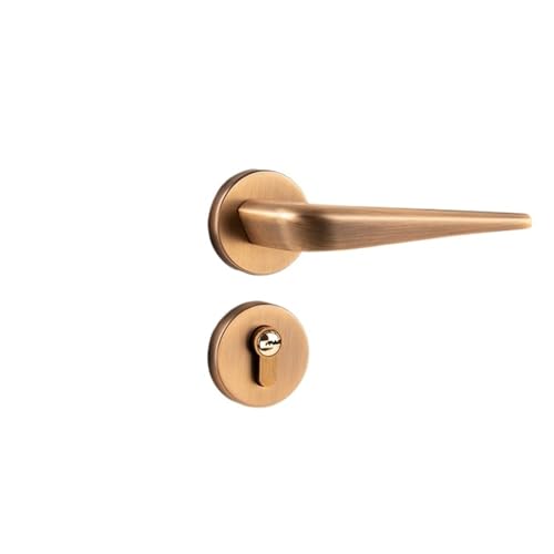 Geräuschloses Diebstahlschutz-Türschloss Türgriffschloss mit Schlüssel(BROWN SET_58MM) von INOJIKGV