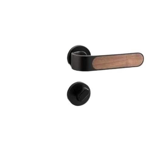 Holzgriff Metall Türschloss Split Lock Hardware-Zubehör(Black) von INOJIKGV
