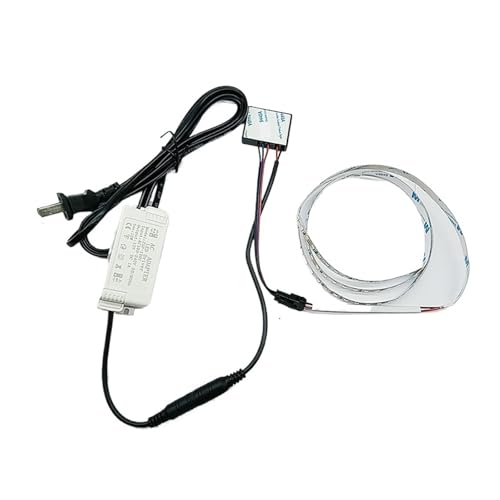 INOJIKGV 12V Spiegelleuchte Dreifarbig Dimmbar Touchschalter Stufenlos Dimmbar mit Trafo(2m) von INOJIKGV