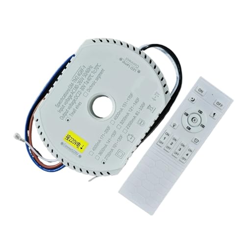 INOJIKGV DC22-30V Dual Line Dual Color LED-Treiber-Pendelleuchte-Stromversorgungsmodul(3600mA with Remote) von INOJIKGV