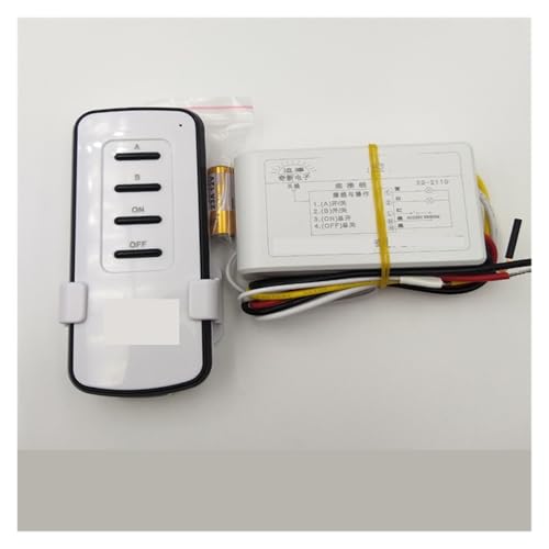 INOJIKGV Digitaler Segment-Steuerschalter Zweiwege-Dreiwege-Dreiwege-Vierwege-LED-Pendelleuchte 220 V mit Fernbedienung(2 Way) von INOJIKGV