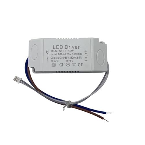 INOJIKGV LED-Netzteil Konstantstrom-Transformator Deckenleuchte Weitspannungs-Einzelfarbe 110V Controller(18-24w) von INOJIKGV