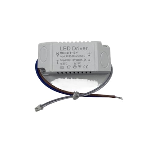 INOJIKGV LED-Netzteil Konstantstrom-Transformator Deckenleuchte Weitspannungs-Einzelfarbe 110V Controller(8-12w) von INOJIKGV