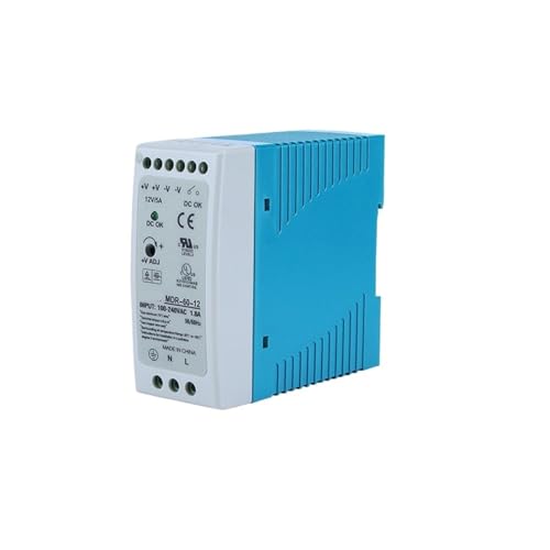 INOJIKGV MDR-40W60/100W-24v Schaltnetzteil 12v5a Schienentransformator(MDR-60-12 12V5A) von INOJIKGV