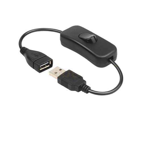 Kabel männlich zu weiblich mit Ein/Aus-Druckknopf in Schwarz und Weiß, Touch-Inline-Dimm-Controller(Trigger (Black)) von INOJIKGV