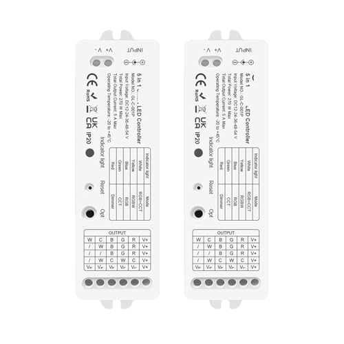 LED-Controller 5 in 1 RCT/RGBW/WWCW/Dimmer(2PCS 5in1 Controller) von INOJIKGV