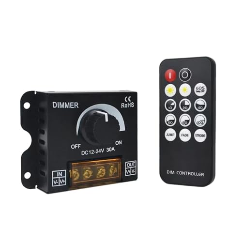 LED Dimmer 12V 30A Drehschalter Controller steuert stufenloses Dimmen LED Dimmer 12V 30A Drehschalter Controller steuert stufenloses Dimmen von INOJIKGV