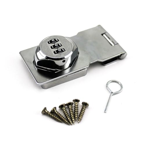Passwort schrank werkzeug box schloss platte passwort lock multi-funktion(Chrome color) von INOJIKGV