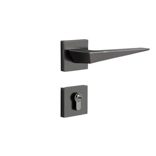 Schlafzimmer stilles Türschloss Holztürgriff geteilt geeignet for Wohnzimmer Arbeitszimmer(GRAY_72MM) von INOJIKGV