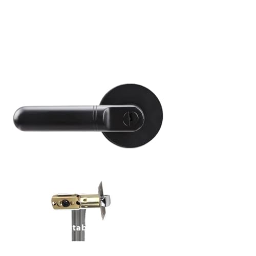 Schlüsselloser Türgriff for Zuhause, geeignet for Tür-Diebstahlsicherung for Zuhause(Black-with key) von INOJIKGV
