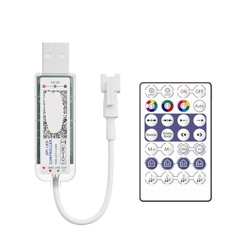 U5V/DC12-24V SPI Musik-LED-Controller 24/28 Tasten maximale Steuerung 2048 Pixel(28Keys USB5V) von INOJIKGV