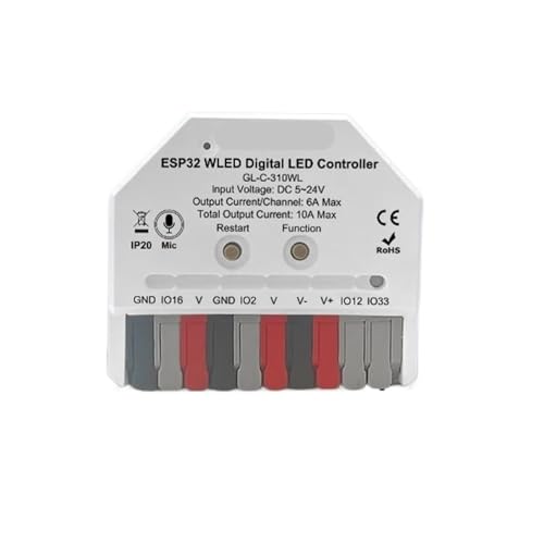 WLED ESP32 LED-Controller mit Mikrofon DIY Musik dynamischer Modus WLED ESP32 LED-Controller mit Mikrofon DIY Musik dynamischer Modus von INOJIKGV