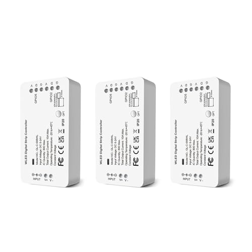 WLED Lichtstreifen-Controller LED-Licht Über 100 dynamische Beleuchtungsmodi DIY 800 IC RGB RGBW(3PCS WLED Controller) von INOJIKGV