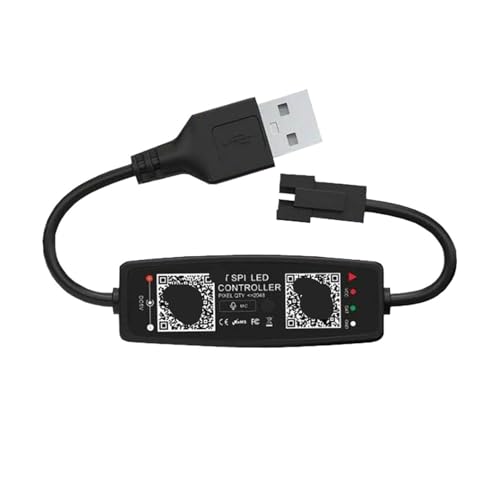WS2811 WS2812B LED Controller Musik mit Mikrofon 24/28 Tasten U DC5-24V(USB MIC NO Remote) von INOJIKGV