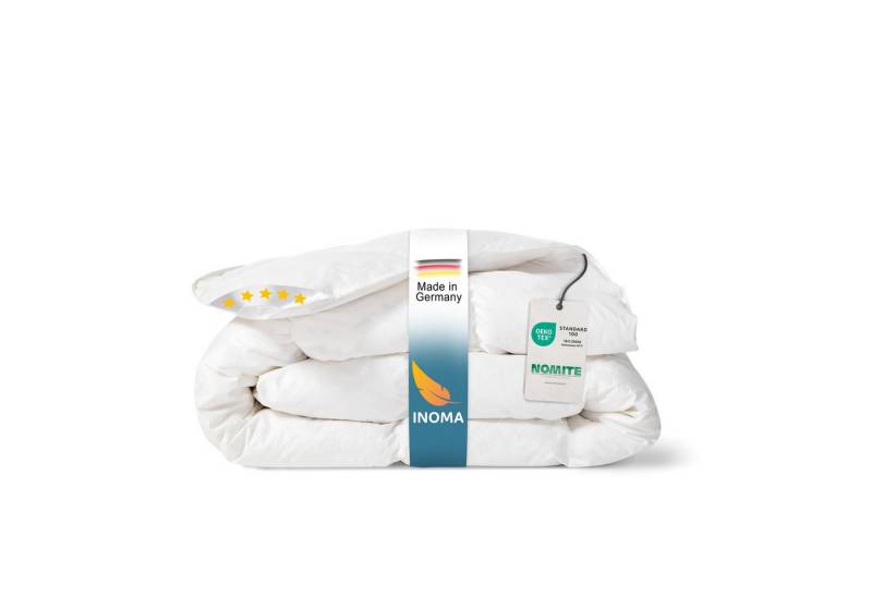 INOMA Federbettdecke INOMA Wohlfühl-Decke BALI – 90% Federn, 10% Daunen, Füllung: 90% Federn 10% Daunen, Downpass, allergikerfreundlich, made in Germany, waschbar von INOMA