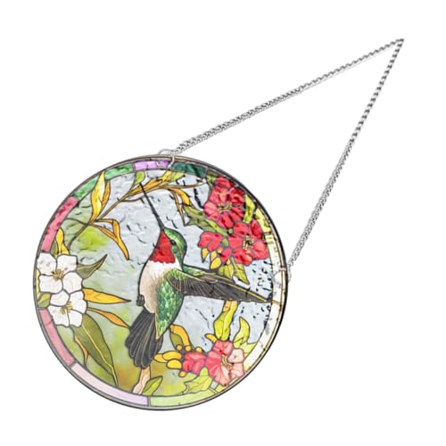 INOOMP 1 Satz Sun Catcher Hummingbird -Liste Im Freien Wand Weg Ästhetisch Prismen-sonnenfänger Für Fenster Fenster-sonnenfänger Hängende Sonnenfänger DIY Suncatcher Bunt Acryl von INOOMP