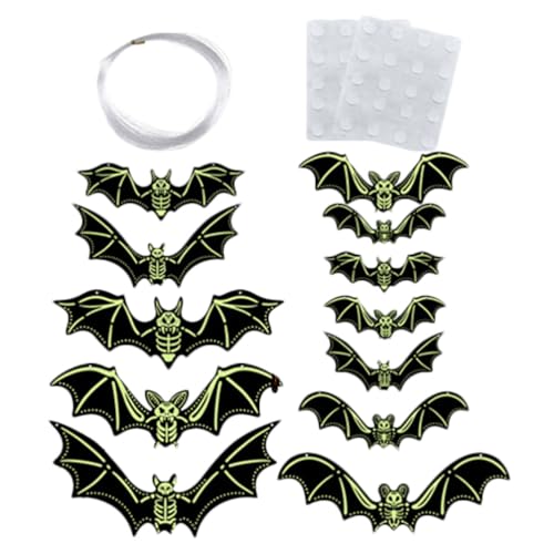 INOOMP 1 Set Hängende Fledermäuse Halloween-Dekoration Für Draußen Große Fliegende Fledermäuse Aus Kunststoff Outdoor-Dekoration Zum Aufhängen Im Baum Auf Der Veranda Im Hof Im Rasen Im INOOMP 1 Set Hängende Fledermäuse Halloween-Dekoration Für Draußen Große Fliegende Fledermäuse Aus Kunststoff Outdoor-Dekoration Zum Aufhängen Im Baum Auf Der Veranda Im Hof Im Rasen Im von INOOMP