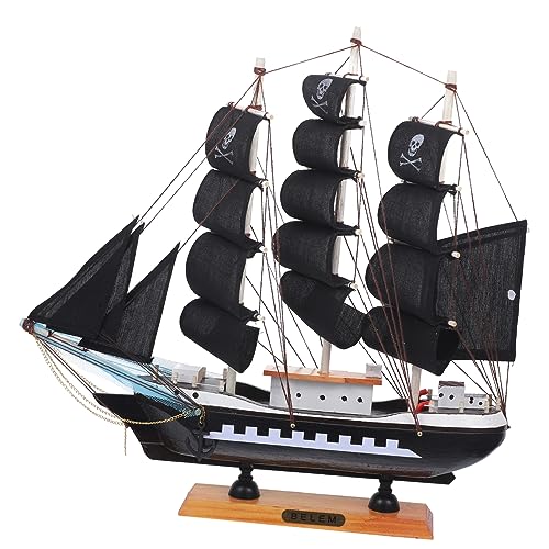 INOOMP 1 Stück Holz Piratenschiff Modell Segelboot Deko für Wohnzimmer und Büro Mediterranes Design für Kindergeburtstage Feiertage und Besondere Anlässe INOOMP 1 Stück Holz Piratenschiff Modell Segelboot Deko für Wohnzimmer und Büro Mediterranes Design für Kindergeburtstage Feiertage und Besondere Anlässe von INOOMP