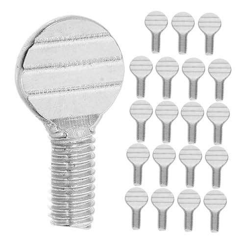 INOOMP 10 Paare Edelstahl Daumenschrauben mit Gewinde für Rotierende Grillgabeln Hitzebeständige Airfryer Schrauben Zubehör für Heißluftfritteusen Stabiler Sitz Einfache Reinigung von INOOMP