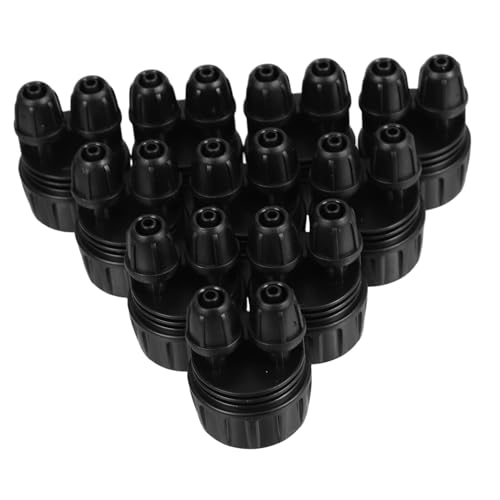 INOOMP 10 Stück Gartenbewässerungsanschluss Tropfbewässerungs-Armaturen-Kit Tropfbewässerungsadapter Teile des Tropfbewässerungssystems Tropfbewässerungsteile Tropfsystemteile Abs Schwarz von INOOMP
