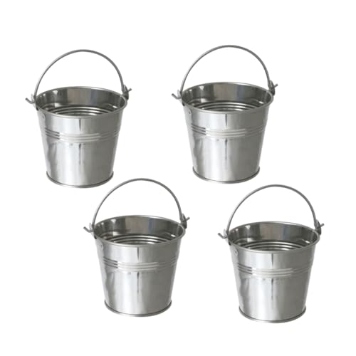 INOOMP 10 Stück Mini Eimer aus Blech Behälter für Blumen oder Snacks Design mit Kleinen Traggriffen oder Schreibtisch INOOMP 10 Stück Mini Eimer aus Blech Behälter für Blumen oder Snacks Design mit Kleinen Traggriffen oder Schreibtisch von INOOMP