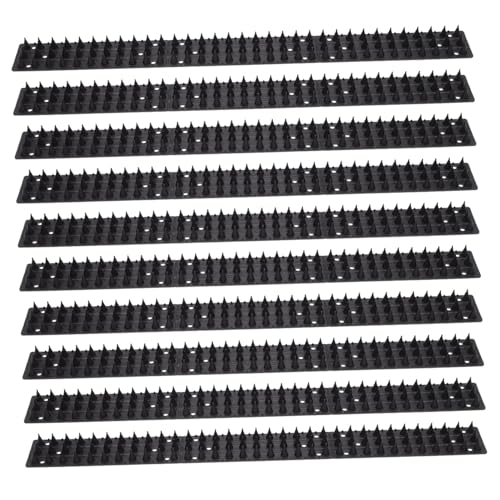 INOOMP 10 Stück Teiliges Anti Vogel spikepad aus Kunststoff Outdoor Vogelschutz für Balkon Zaun Fenster und Dach Humane Vogelabwehr Vielseitig Einsetzbar gegen Katzen und Andere Tiere von INOOMP
