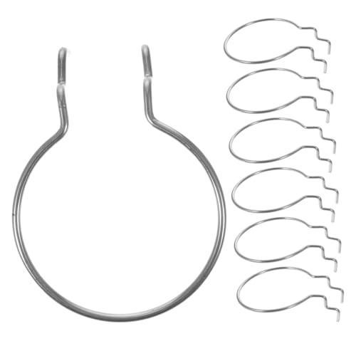 INOOMP 10 Stück Teiliges Doppeldrahtiger Lochwandhaken aus Schwerlast Pegboard Haken mit Hoher Tragfähigkeit Einfach zu Montierende Aufbewahrungshaken für Garage Werkstatt und von INOOMP
