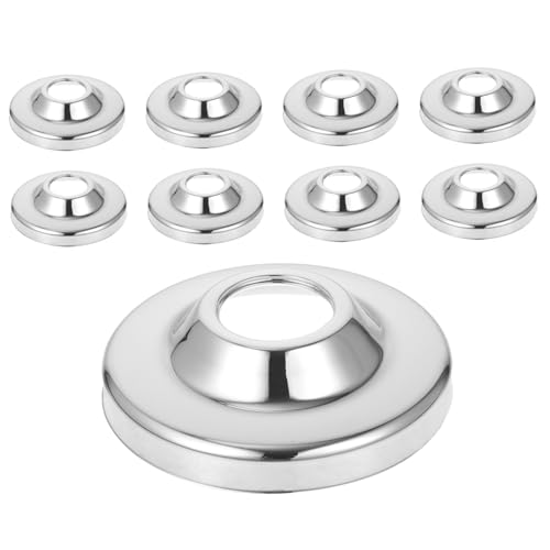 INOOMP 10 Stück Teiliges Edelstahl Duschflansch Abdeckset Vergrößerte Verstärkte Rohrverkleidung für Wasserhahn Mischventilinstallation Dekorative Badarmatur Abdeckung Einfache Montage INOOMP 10 Stück Teiliges Edelstahl Duschflansch Abdeckset Vergrößerte Verstärkte Rohrverkleidung für Wasserhahn Mischventilinstallation Dekorative Badarmatur Abdeckung Einfache Montage von INOOMP