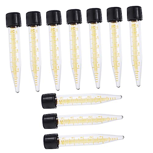 INOOMP 10 Stück Teiliges Glas reagenzglas mit Schraubverschluss Spitzes Boden mikrozentrifugenröhrchen Hochwertige Laborverbrauchsmaterialien Präzise Messung Geeignet für Zufällige Farbe INOOMP 10 Stück Teiliges Glas reagenzglas mit Schraubverschluss Spitzes Boden mikrozentrifugenröhrchen Hochwertige Laborverbrauchsmaterialien Präzise Messung Geeignet für Zufällige Farbe von INOOMP