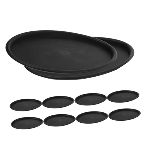 INOOMP 10 Stück Teiliges Pflanzuntersetzer Oval Schwerlast Kunststoff Wasserauffangend rutschfest Geeignet für Blumentöpfe Innen und Außen Schützt Möbel vor Feuchtigkeit Vielseitig von INOOMP