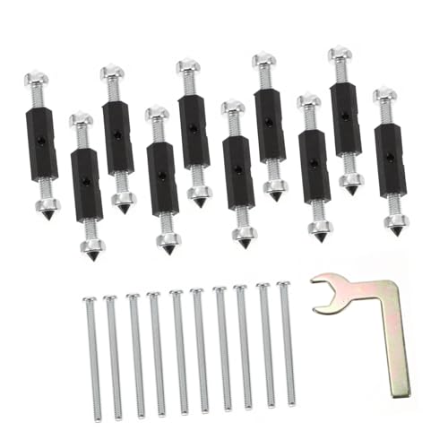 INOOMP 10 Stück Teiliges Reparaturset für Unterputzdosen mit Rostfreien Schrauben und Schraubenschlüssel Metall reparaturgerät für Schaltersteckdosen Stabil und Einfach zu Verwenden von INOOMP