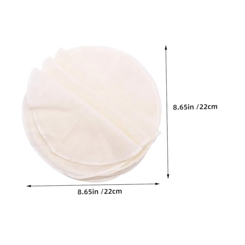 INOOMP 10 Stück Teiliges Runde Baumwoll dampfermatten Wiederverwendbare Fusselfreie Dampfgarer einlagen Atmungsaktive Antihaftbeschichtete Steamer Pads für Vielseitiges Gesundes Kochen von INOOMP