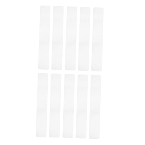INOOMP 10 Stück Teiliges Rutsch Klebeband für Wanne und Dusche Transparente Rutschfeste Streifen aus Langlebigem Peva Selbstklebend mit Frosted Oberfläche Sicherer Halt für Treppen Pool von INOOMP