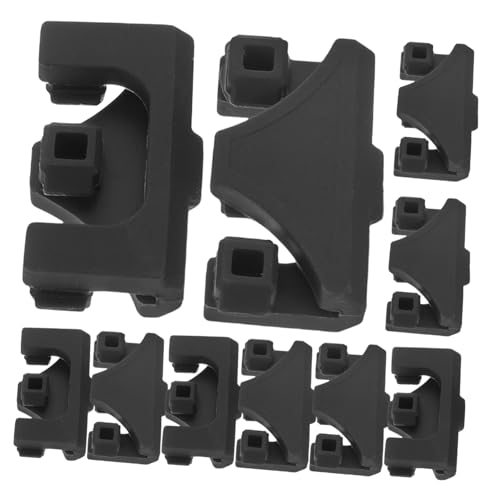 INOOMP 10 Stück Teiliges Silikon Air Fryer Schutzset mit Stoßdämpfenden Ecken Rutschfest Langlebig Kompatibel als Ersatzteile für Heißluftfritteusen Schützt vor Beschädigungen Einfache von INOOMP