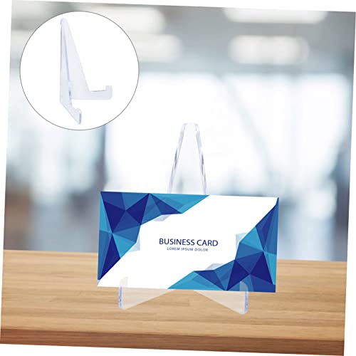 INOOMP 10 Stück Teiliges Transparentes Kunststoff staffelei Vielseitiger Kartenhalter und Münzständer Stabiler Bild Dekorationshalter für Büro Zuhause und Ausstellungen von INOOMP