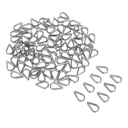INOOMP 100 Stück Edelstahl Drahtseilkauschen für Stahlseil Rostfrei Robust Schützt Seile vor Abrieb für Anschlag Abschleppen und Vielseitige Rigging-anwendungen Geeignet INOOMP 100 Stück Edelstahl Drahtseilkauschen für Stahlseil Rostfrei Robust Schützt Seile vor Abrieb für Anschlag Abschleppen und Vielseitige Rigging-anwendungen Geeignet von INOOMP