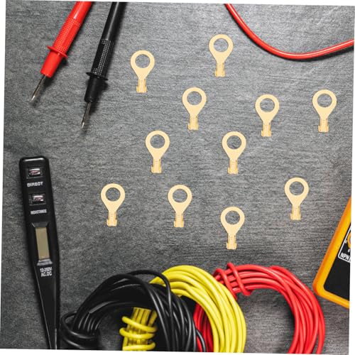 INOOMP 100 Stück Kabelschuhe Offene Batteriekabel anschlüsse aus Kupfer Wiederverwendbare Kaltpressklemmen für Schnelle Elektrische Verbindungen und Vielseitige Einsatzbereiche von INOOMP