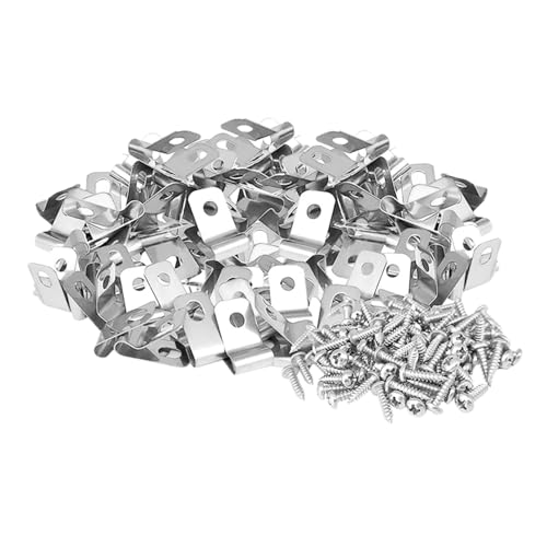 INOOMP 100 Stück Teiliges Aluminium Zaunklammer mit Schrauben Robuste Drahtzaun Befestigungsklammern für Maschendraht und Metallzäune Einfache Montage Pfosten Korrosionsbeständig INOOMP 100 Stück Teiliges Aluminium Zaunklammer mit Schrauben Robuste Drahtzaun Befestigungsklammern für Maschendraht und Metallzäune Einfache Montage Pfosten Korrosionsbeständig von INOOMP