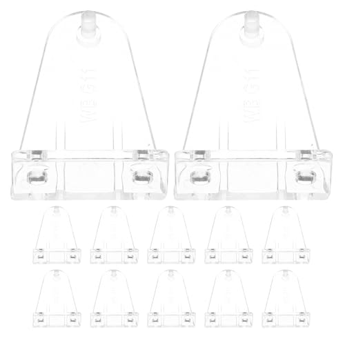 INOOMP 12 Stück Mini-Jalousie-Halter: Clips zur Befestigung der unteren Lamelle – Halteclips für 2-Zoll horizontale Rollos – Ersatzhaken für Gardinenbefestigung INOOMP 12 Stück Mini-Jalousie-Halter: Clips zur Befestigung der unteren Lamelle – Halteclips für 2-Zoll horizontale Rollos – Ersatzhaken für Gardinenbefestigung von INOOMP