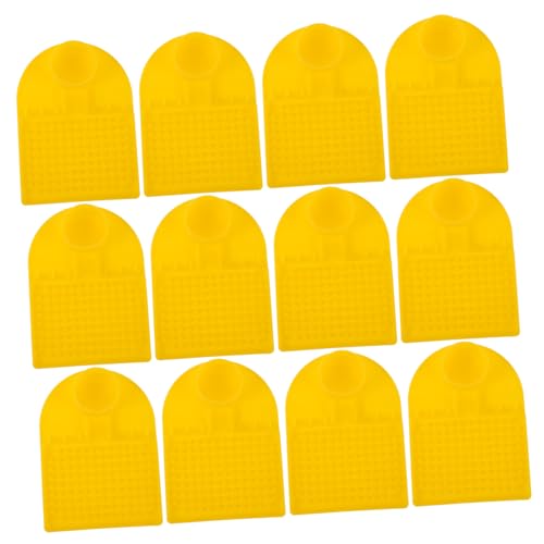 INOOMP 12 Stück Teiliges Bienenfutter Bienensicherem Tröpfchendesign Wetterfestem Stockeingangsfutterspender Diebstahlschutz und Kompatibel für Mineralwasserflaschen Geeignet für von INOOMP